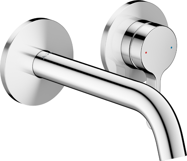 wastafelkraan wand inbouw met rechte greep en voorsprong 160 mm