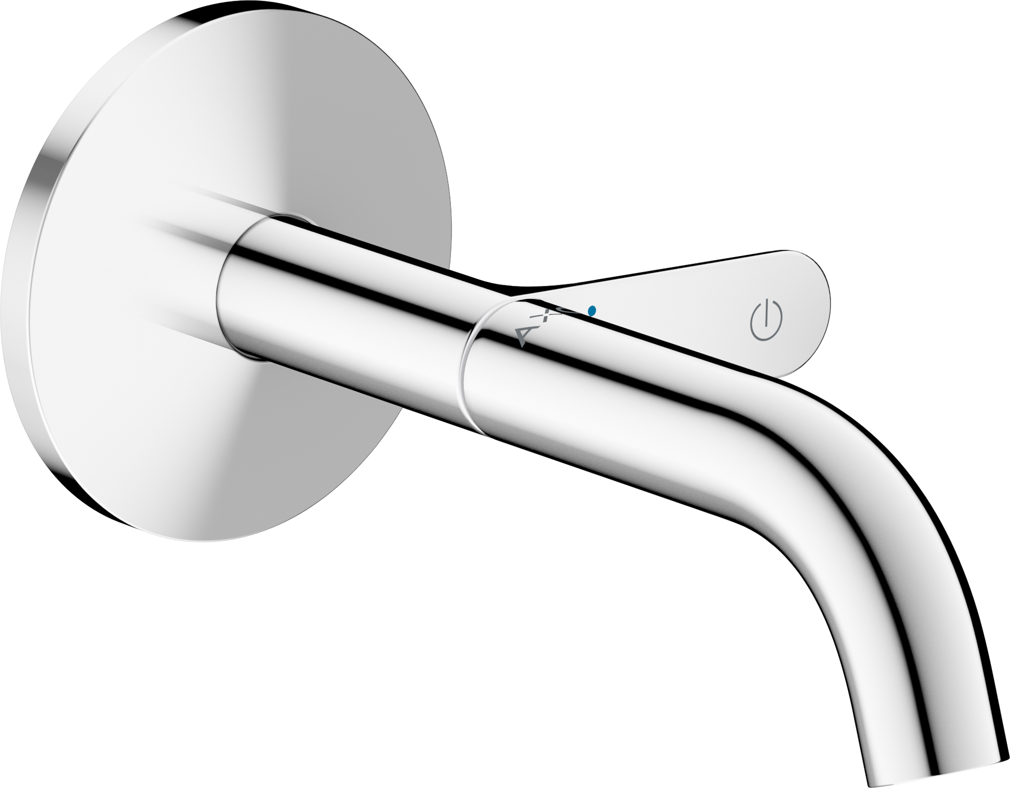 Wastafelmengkraan voor inbouw wandmontage Select met uitloop 160 mm