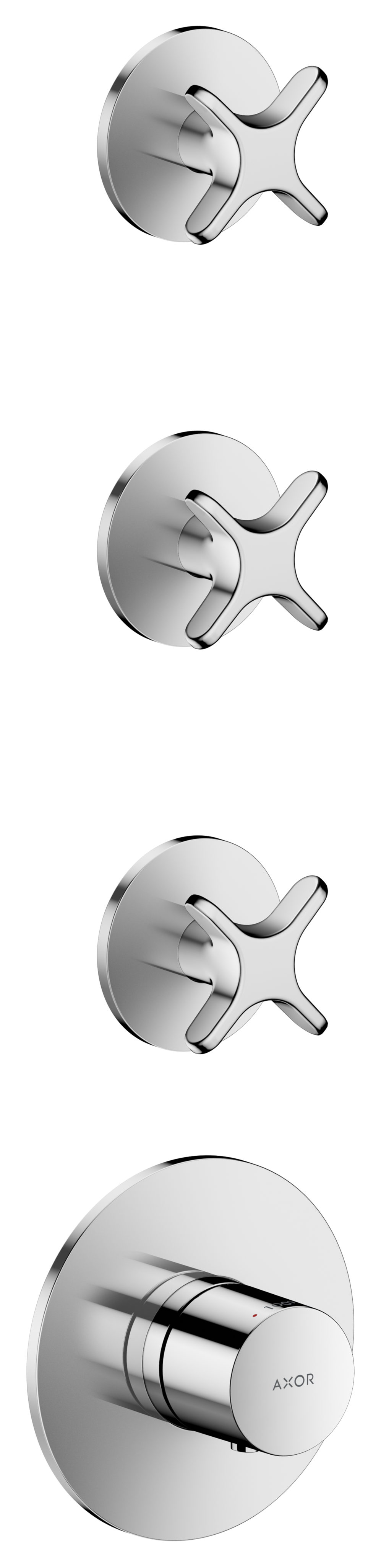 Thermostatic Module Trim with 3 Volume Controls