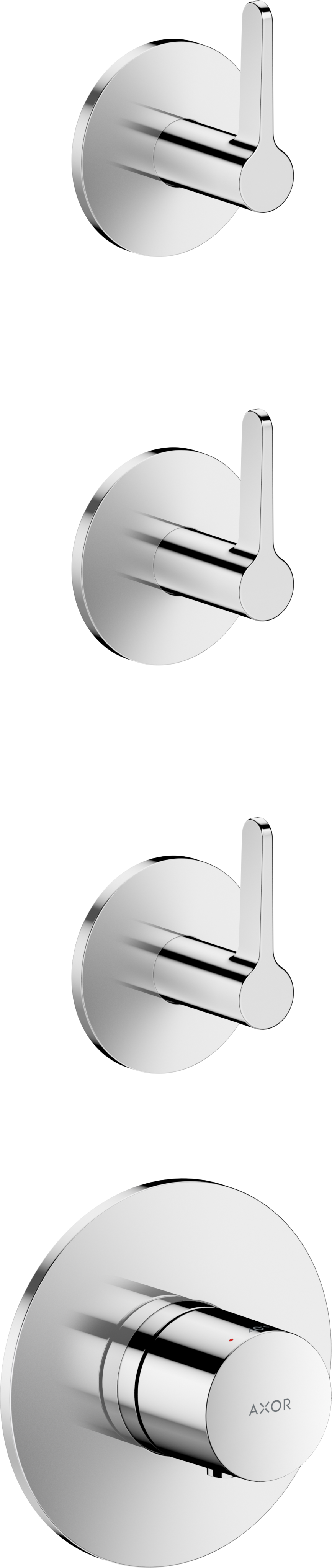 Module thermostatique encastré avec 3 fonctions