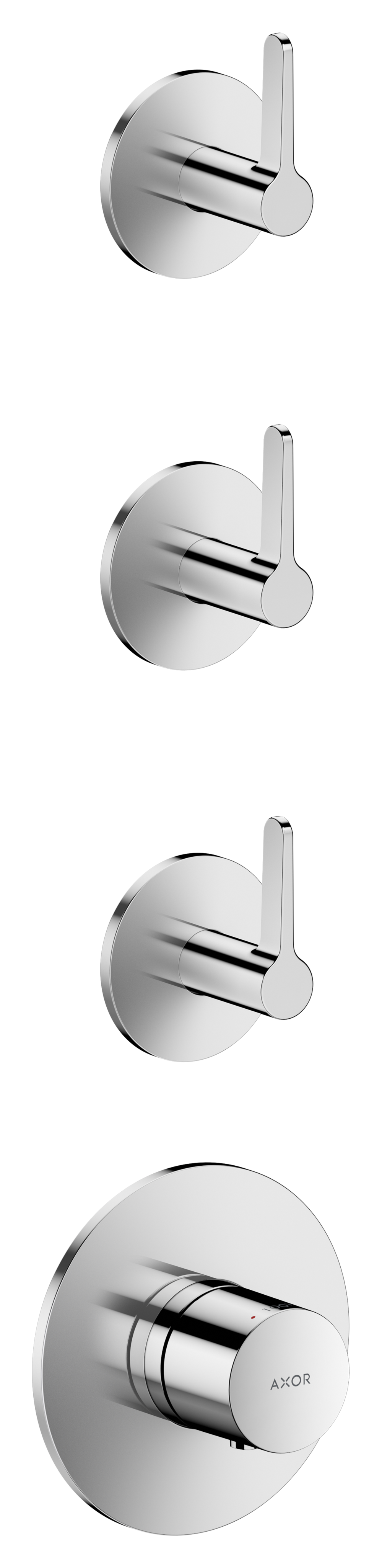 Thermostatic Module Trim with 3 Volume Controls