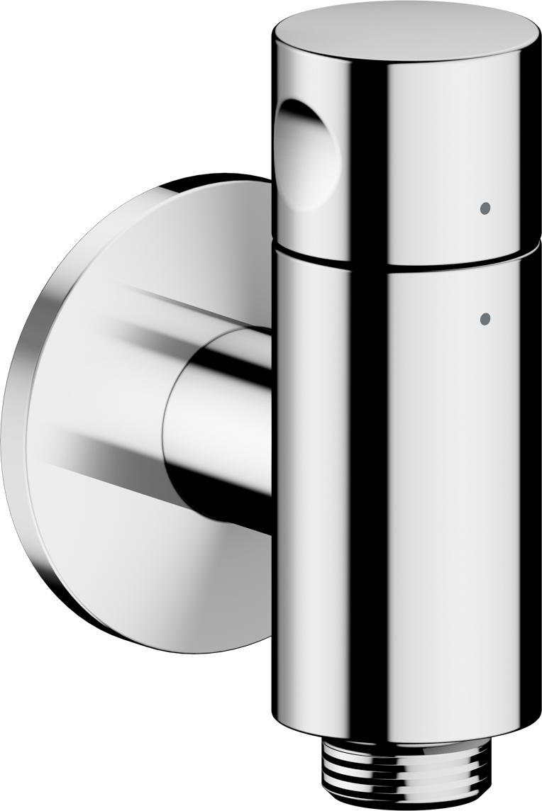 Wall outlet stop with shut-off valve