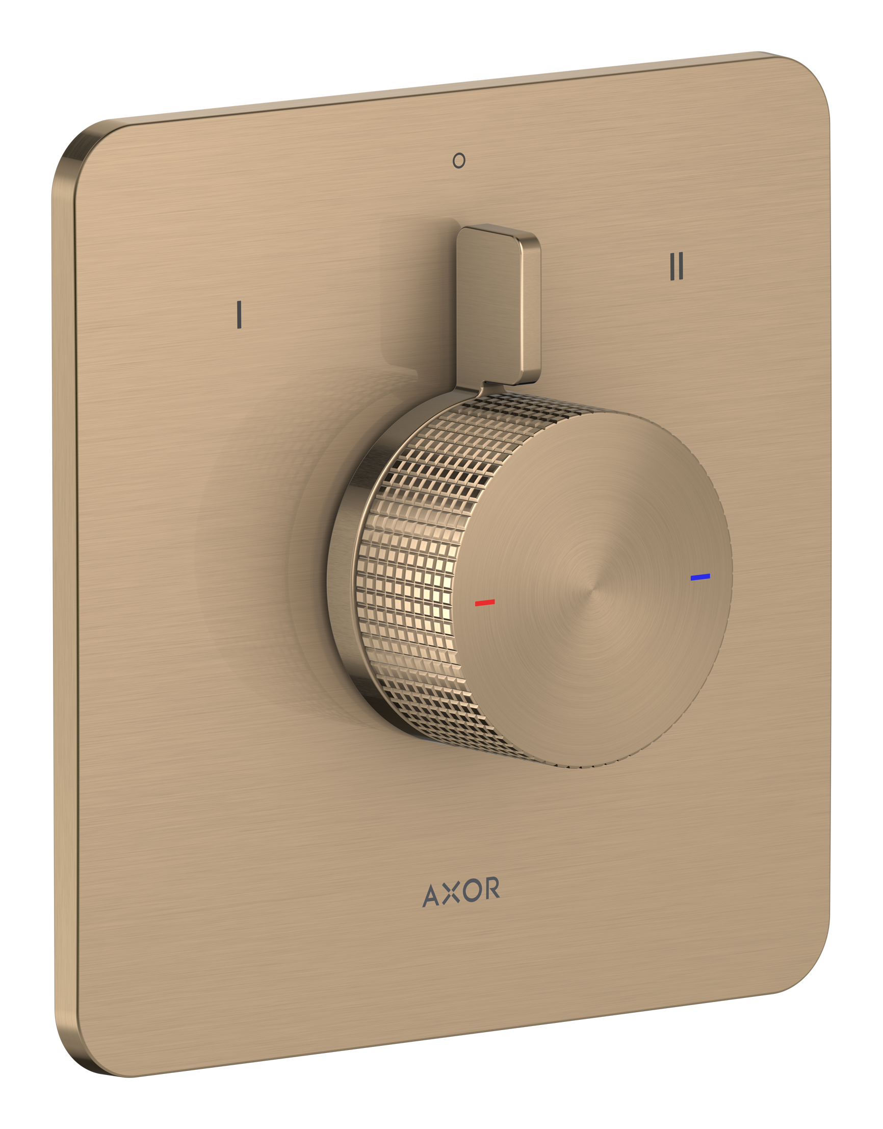 Mixer for concealed installation for 2 functions - cubic cut