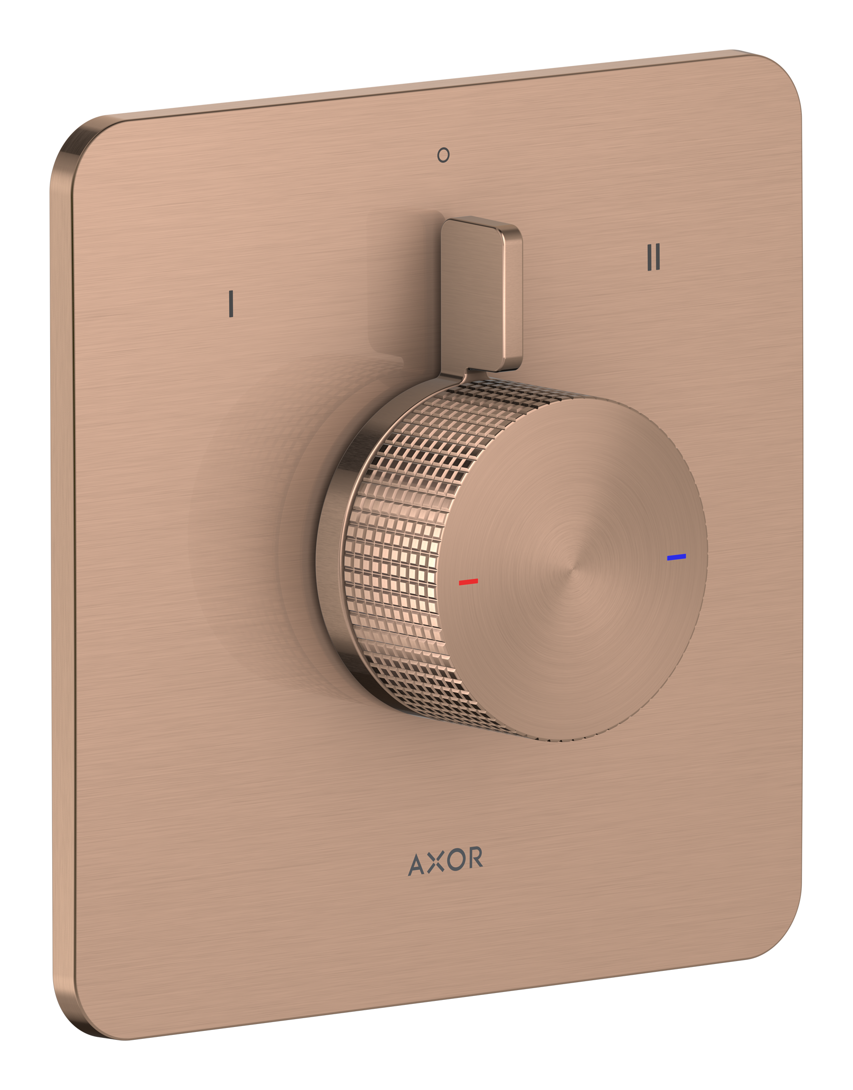 Mixer for concealed installation for 2 functions - cubic cut