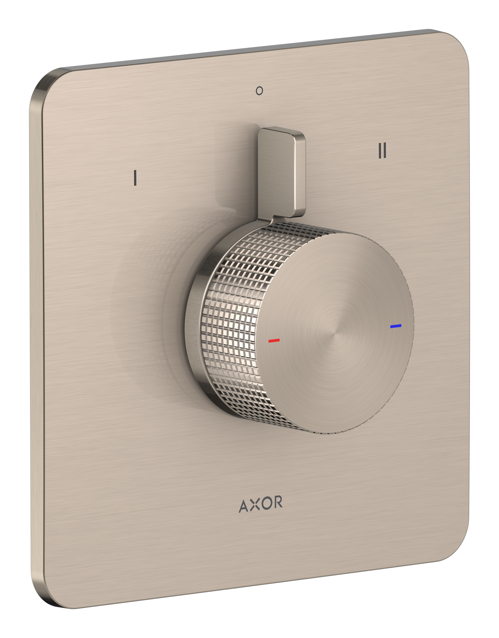 Mixer for concealed installation for 2 functions - cubic cut