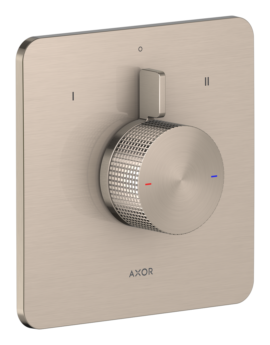 Mixer for concealed installation for 2 functions - cubic cut