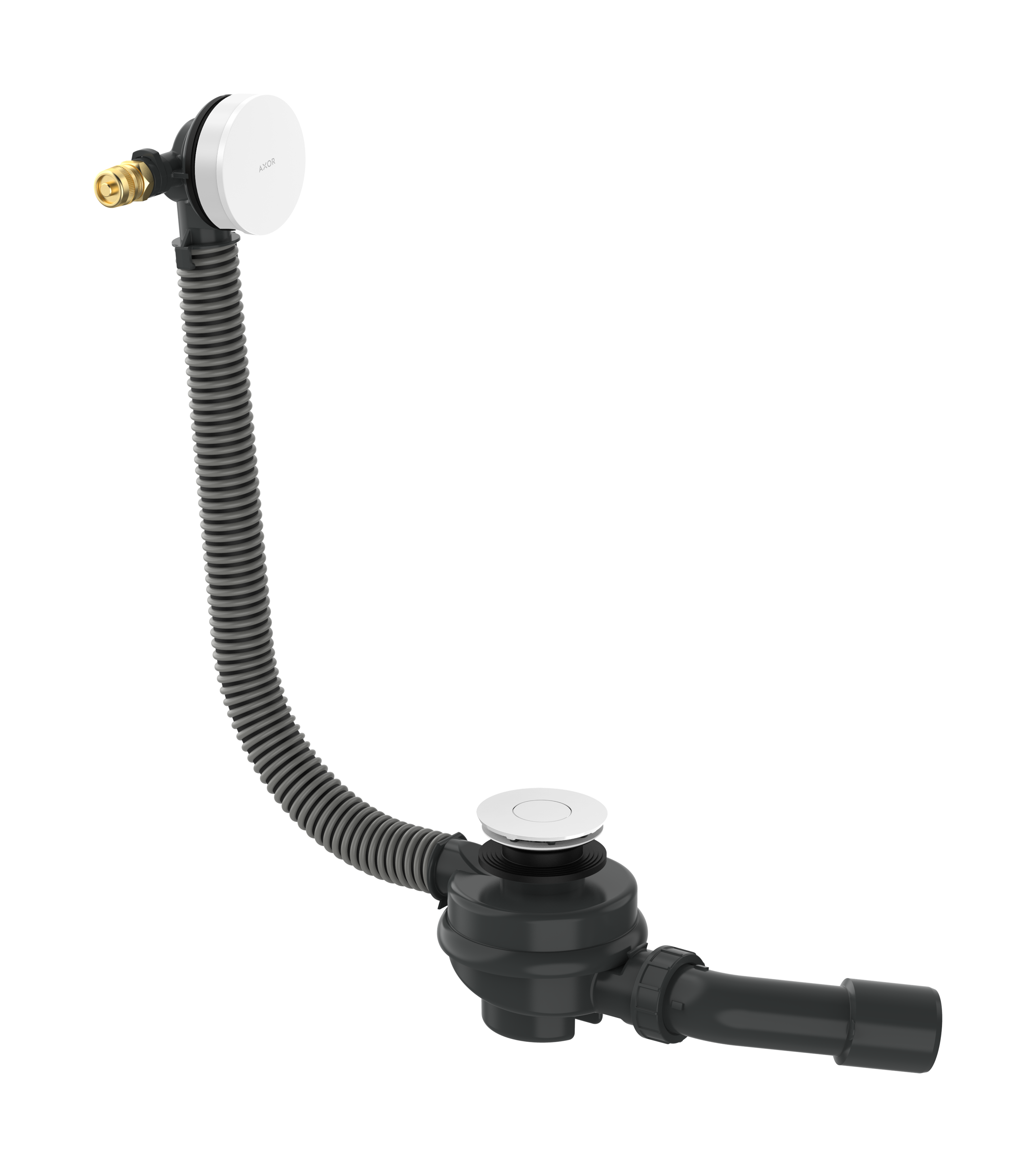 AXOR Flexaplus Complete set waste and overflow set for bathtub