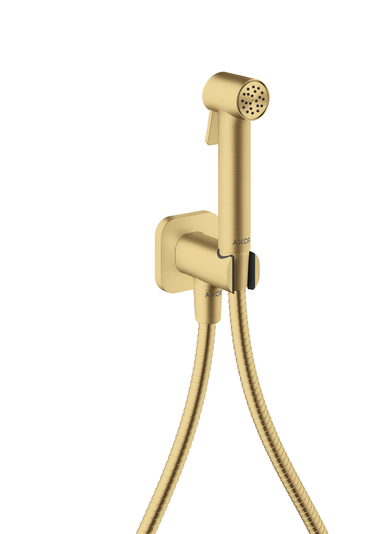 Douchette hygiénique 1jet SoftSquare pour eau froide avec support de douche et flexible 1