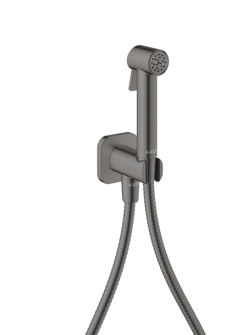 Douchette hygiénique 1jet SoftSquare pour eau froide avec support de douche et flexible 1