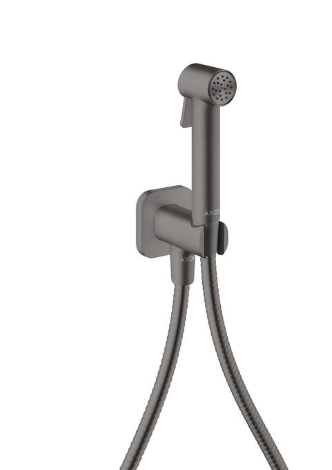 Douchette hygiénique 1jet SoftSquare pour eau froide avec support de douche et flexible 1