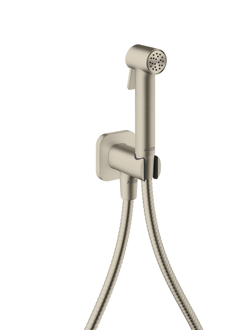 Douchette hygiénique 1jet SoftSquare pour eau froide avec support de douche et flexible 1