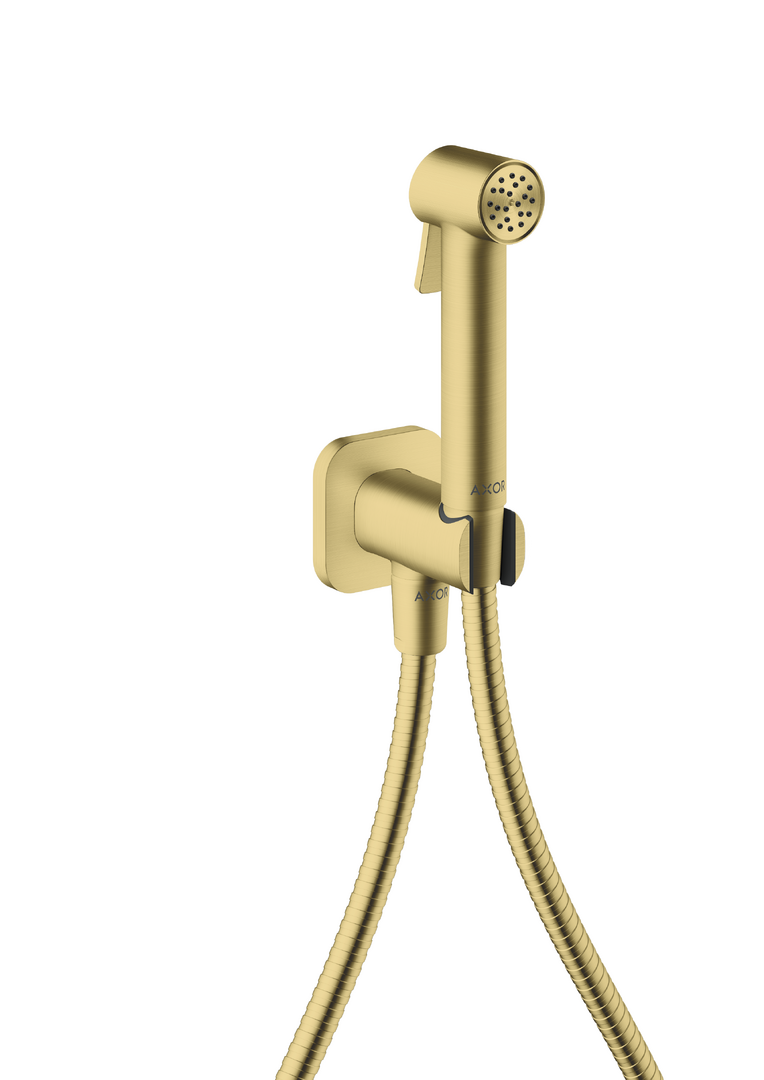 Douchette hygiénique 1jet SoftSquare pour eau froide avec support de douche et flexible 1
