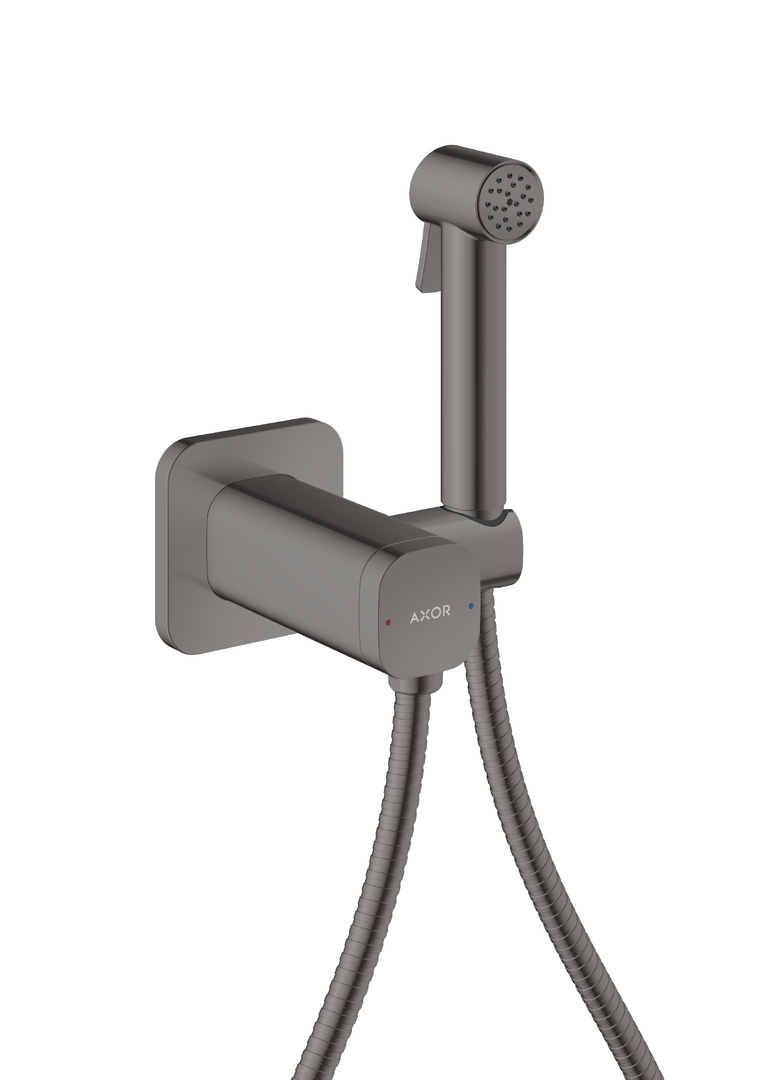 Douchette hygiénique 1jet SoftSquare avec support de douche et flexible 1