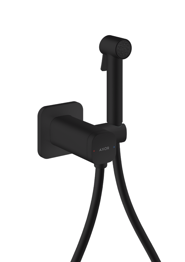 Douchette hygiénique 1jet SoftSquare avec support de douche et flexible 1