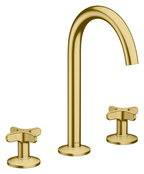 AXOR One Mélangeur de lavabo 3 trous 170 avec poignées croisillons et bonde clic clac — 48040950