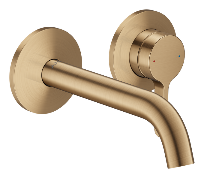 AXOR One Mitigeur de lavabo 2 trous encastré mural avec bec 160 mm — 48170140
