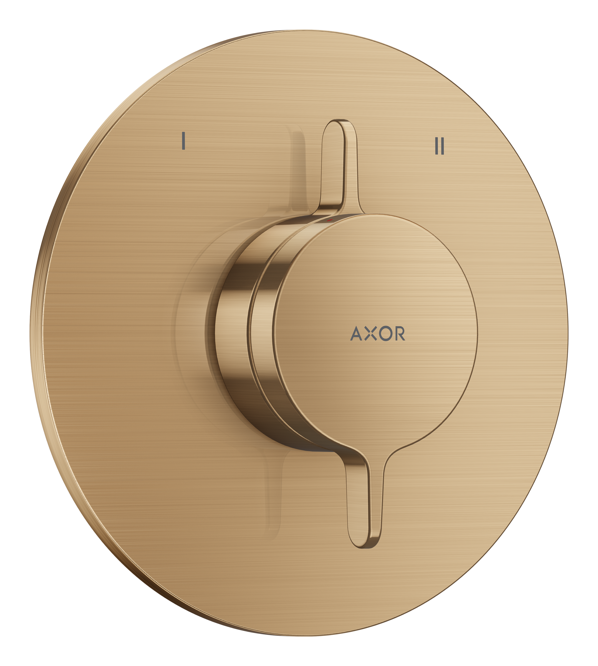 Mixer for concealed installation for 2 functions