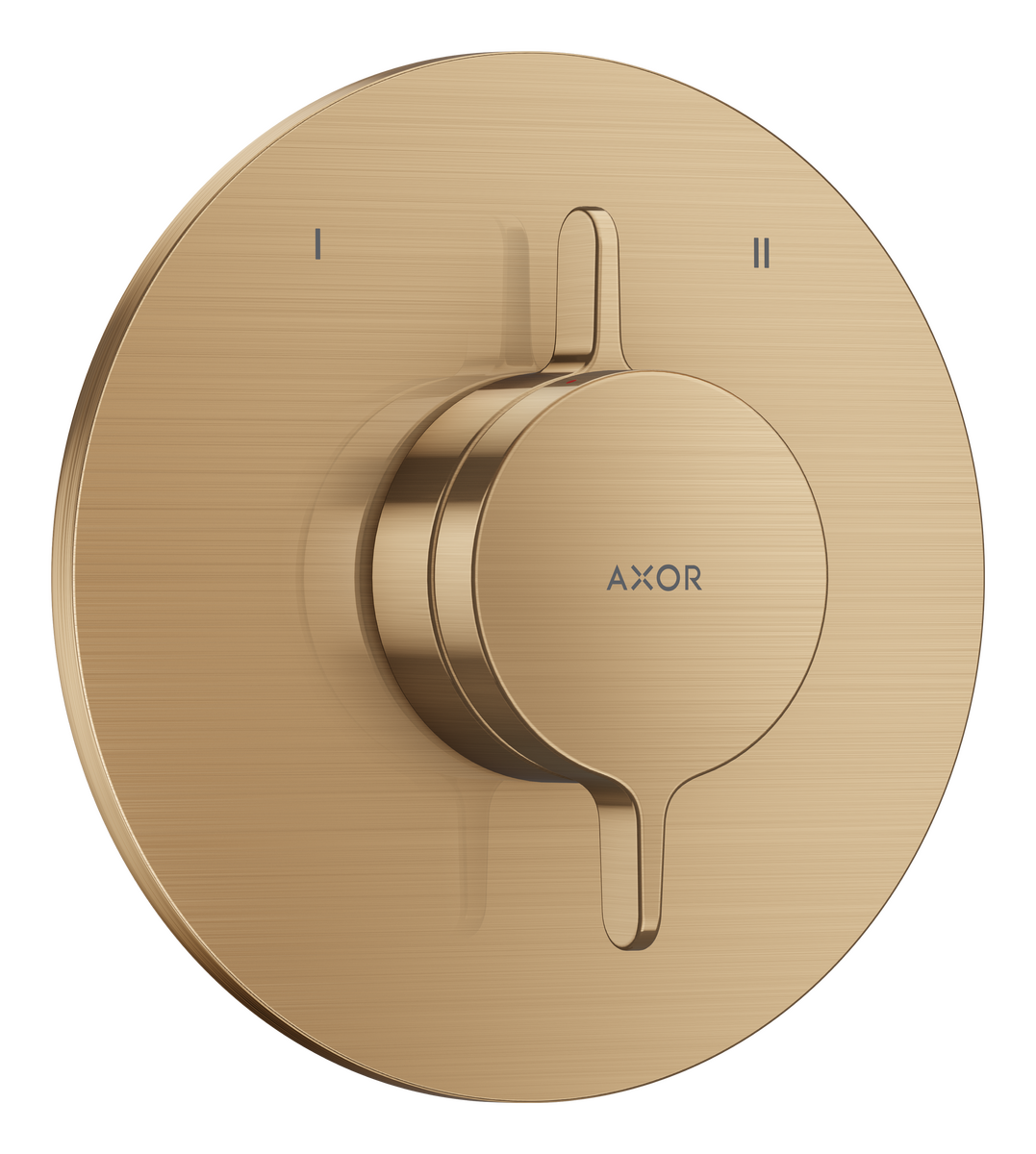 Mixer for concealed installation for 2 functions