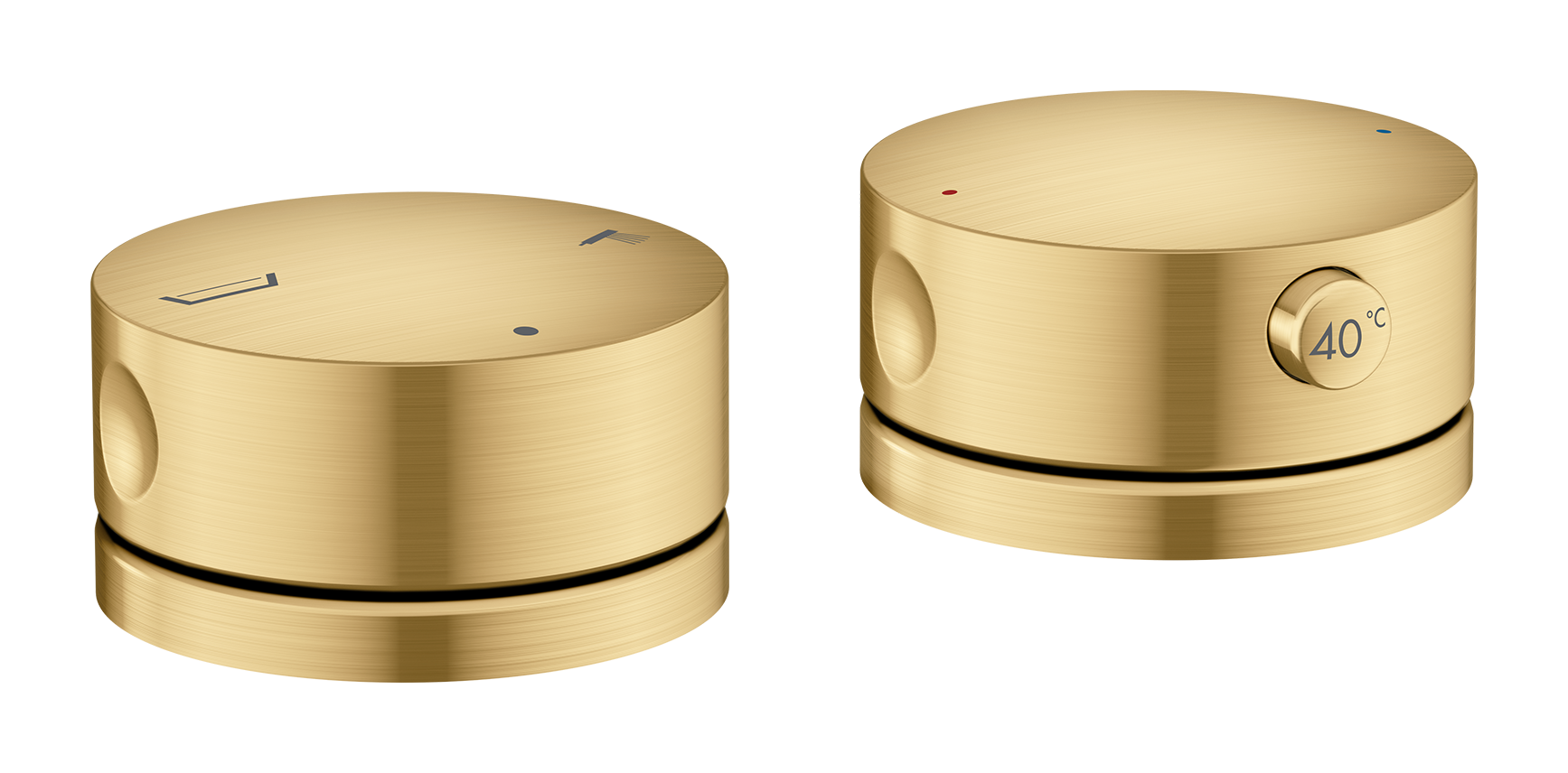 AXOR One Mitigeur de baignoire thermostatique 2 trous pour montage sur bord de baignoire