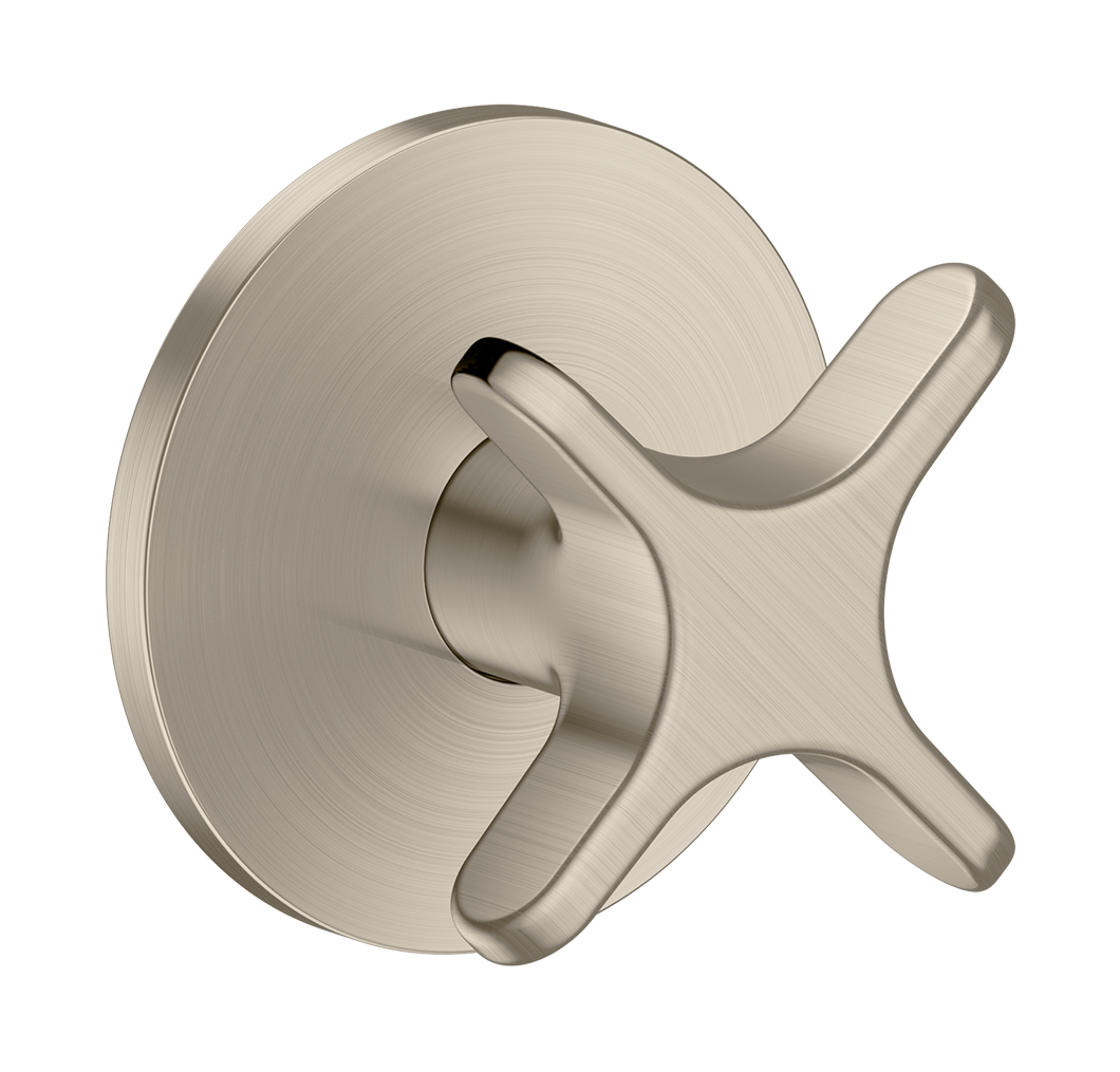 Shut-off valve for concealed installation with cross handle