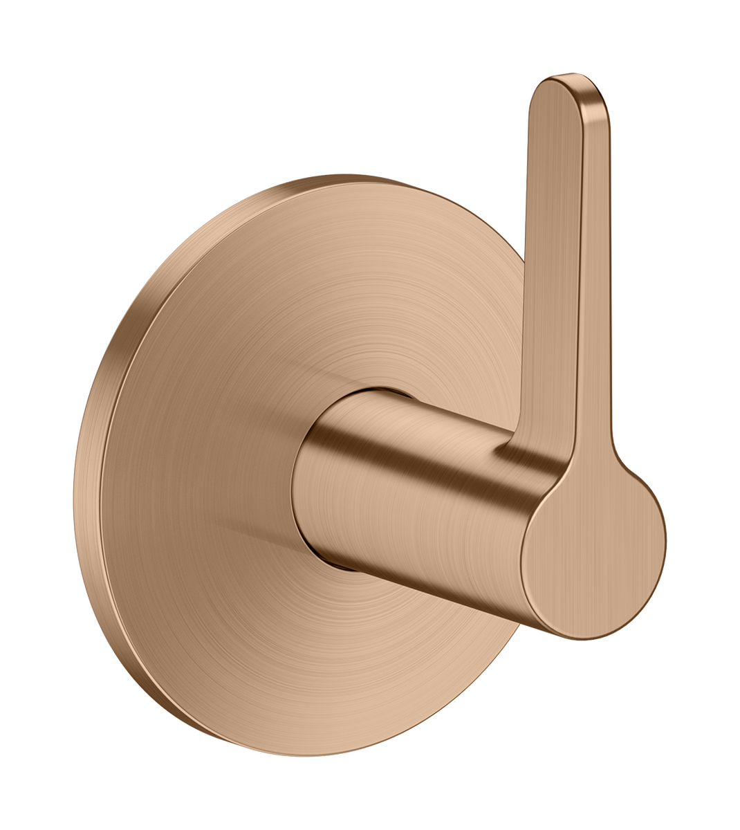 Shut-off valve for concealed installation with lever handle