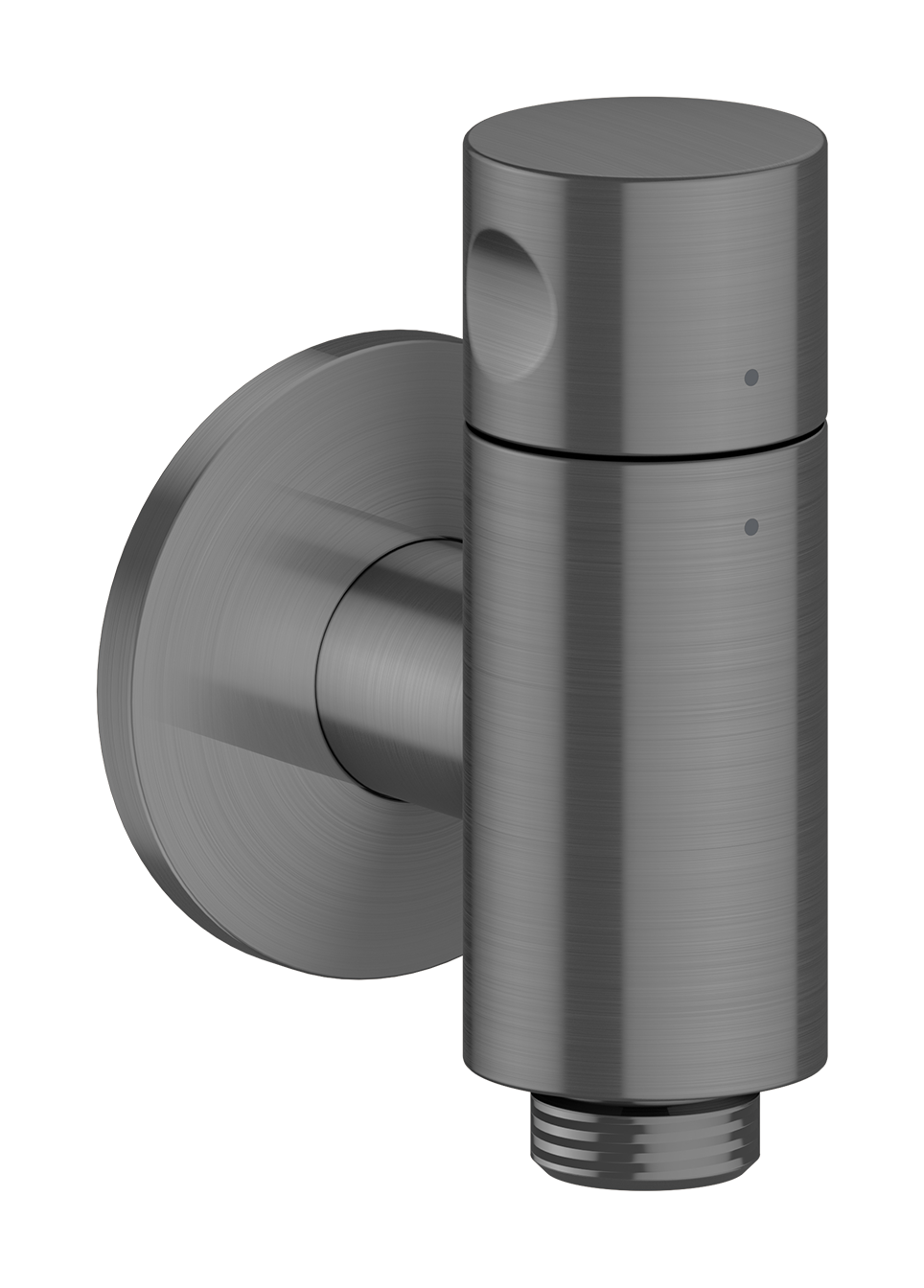 Wall outlet stop with shut-off valve