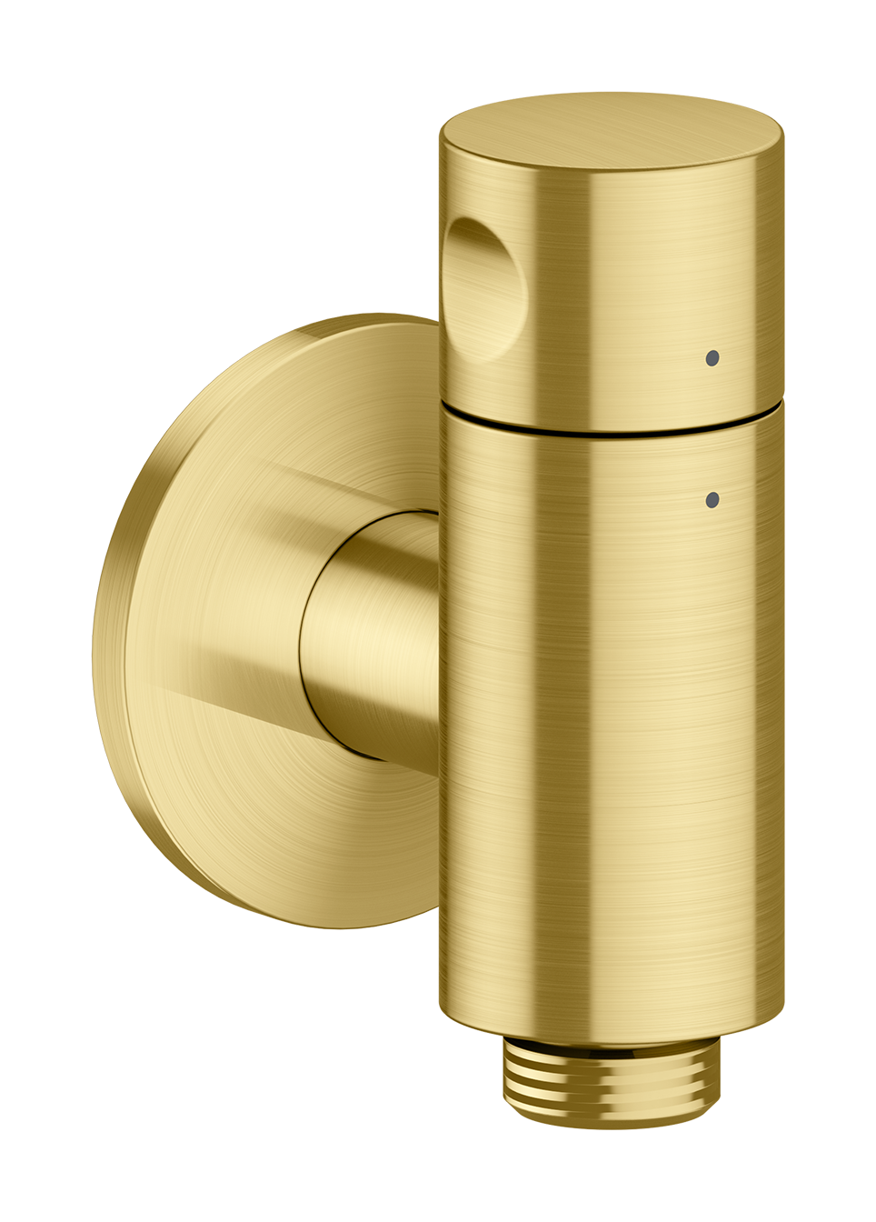 Wall outlet stop with shut-off valve