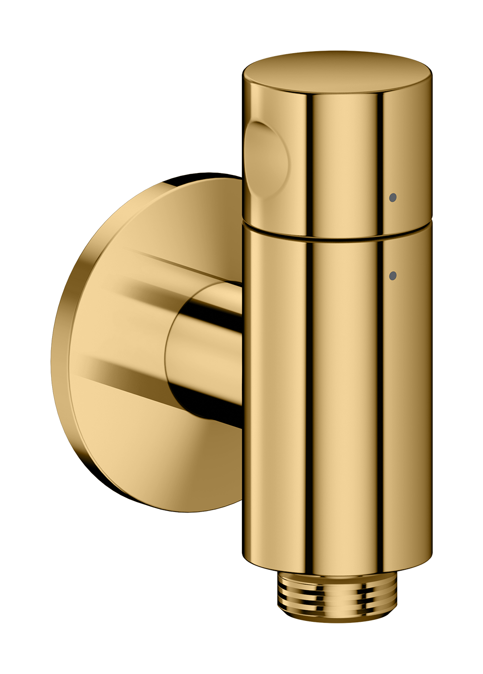 Wall outlet stop with shut-off valve