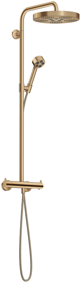 Showerpipe with thermostat and overhead shower 280 1jet