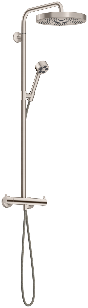 Showerpipe with thermostat and overhead shower 280 1jet EcoSmart
