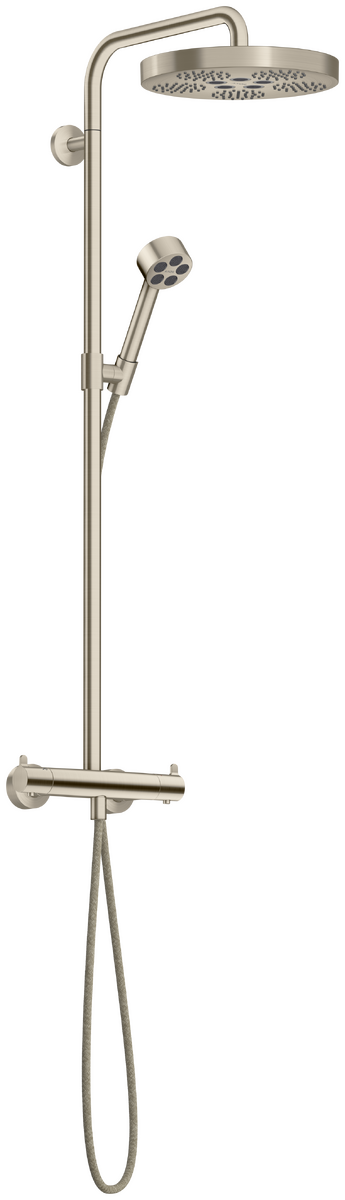 Showerpipe with thermostat and overhead shower 280 1jet