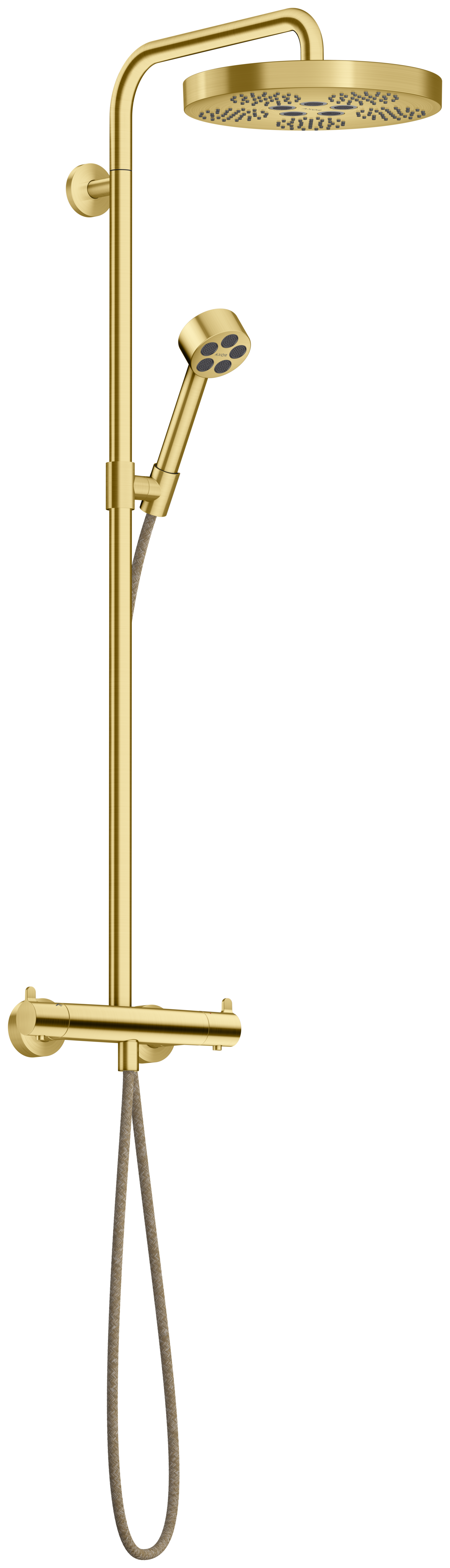 Showerpipe with thermostat and overhead shower 280 1jet