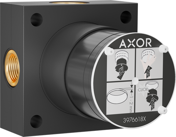 Basic set for overhead shower 2jet with ceiling connector