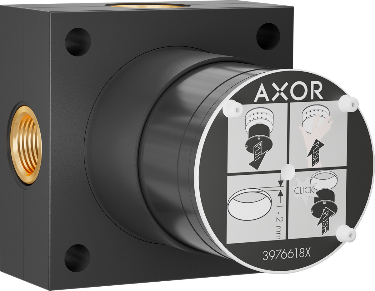 Basic set for overhead shower 2jet with ceiling connector