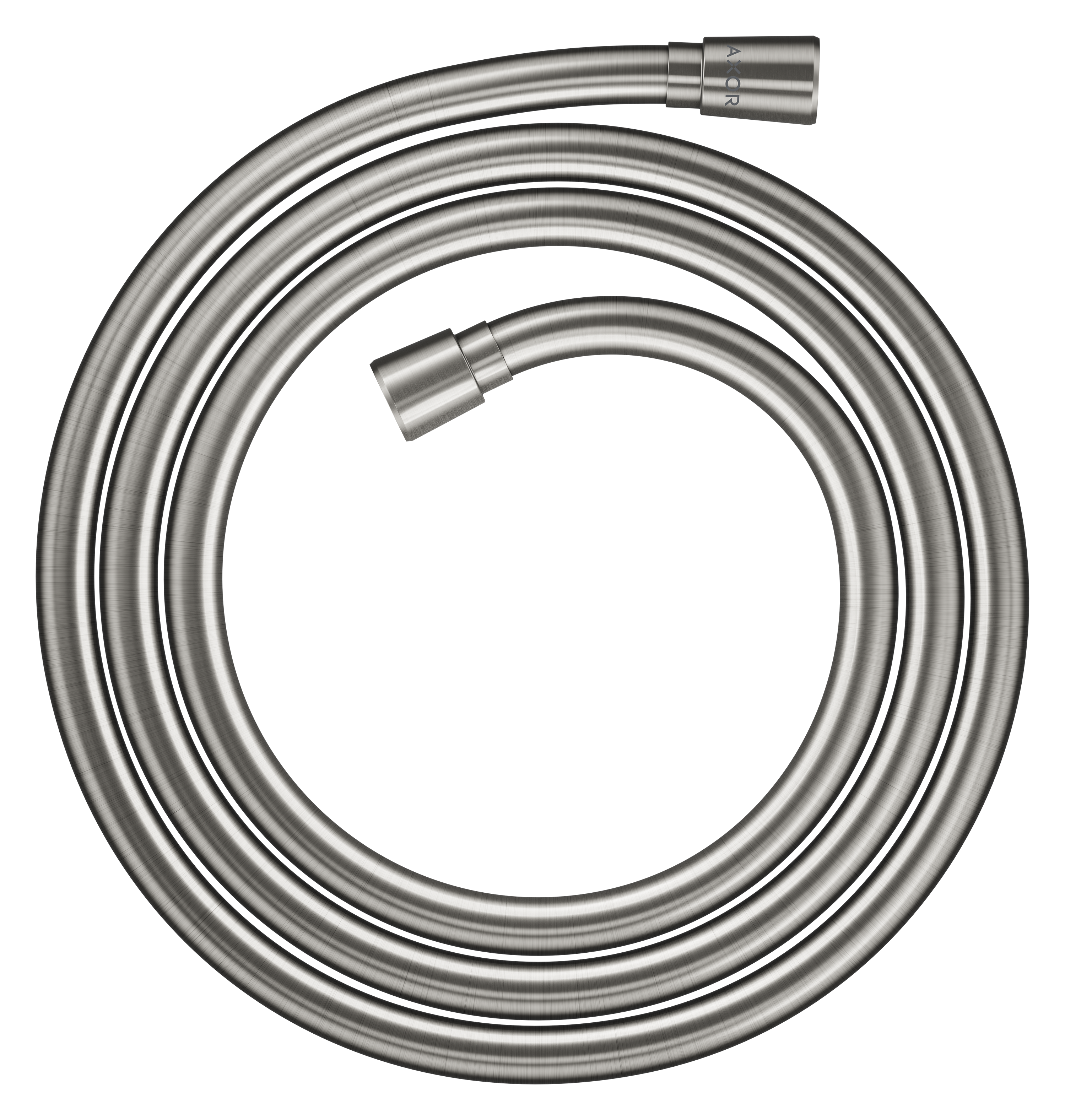 Metal effect shower hose 2.00 m with conical nuts