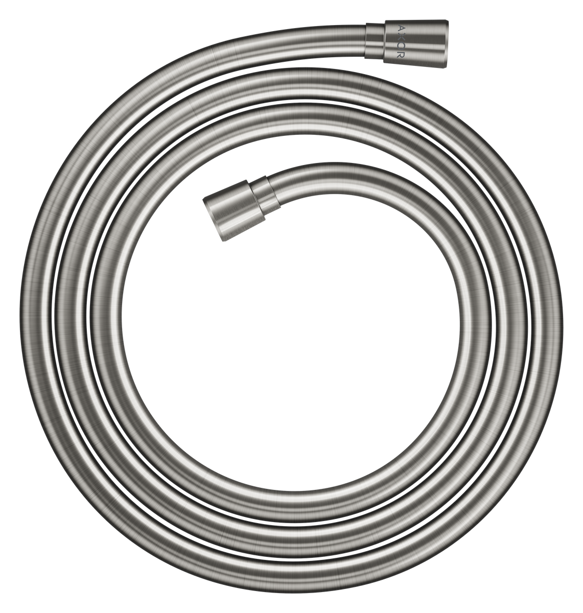 Metal effect shower hose 2.00 m with conical nuts
