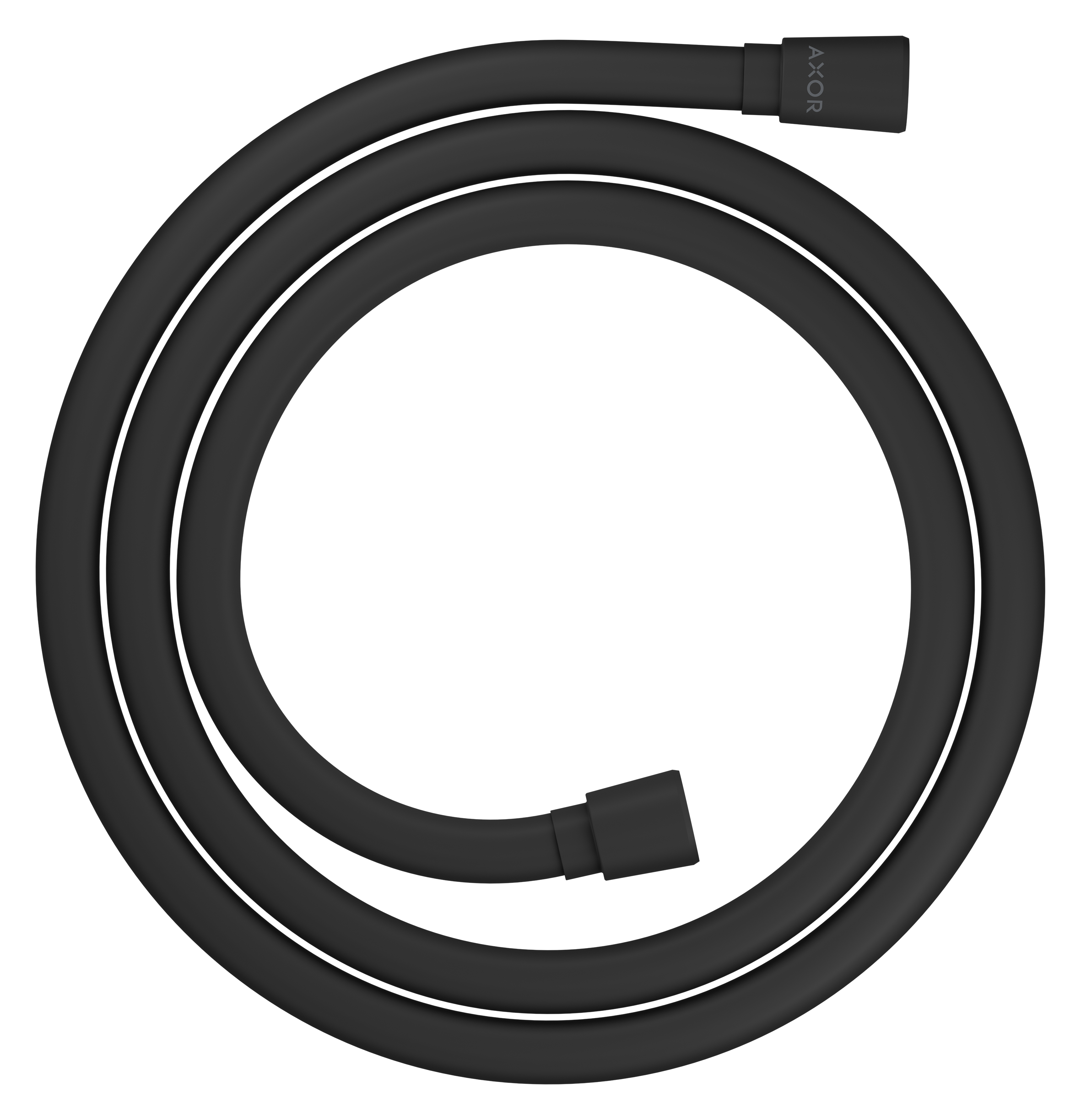 Metal effect shower hose 1.60 m with conical nuts