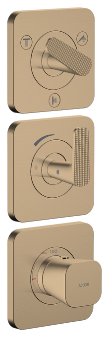 AXOR Citterio C Shower mixers: 3 functions, Brushed Bronze, Art. no ...