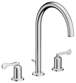 AXOR Archivio 3-hole basin mixer 190 with cross handles and pop-up