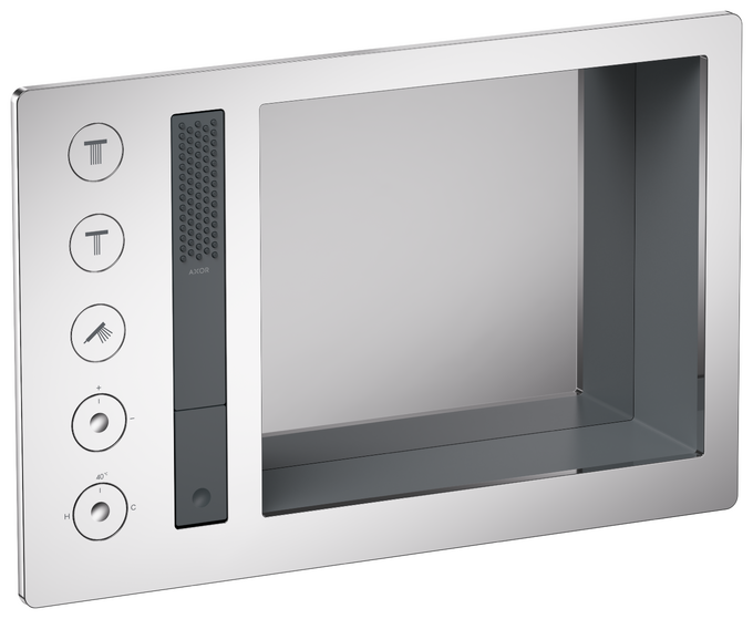 AXOR Incava Système de douche thermostatique encastré 600/390 3 fonctions, niche intégrée — 35751000