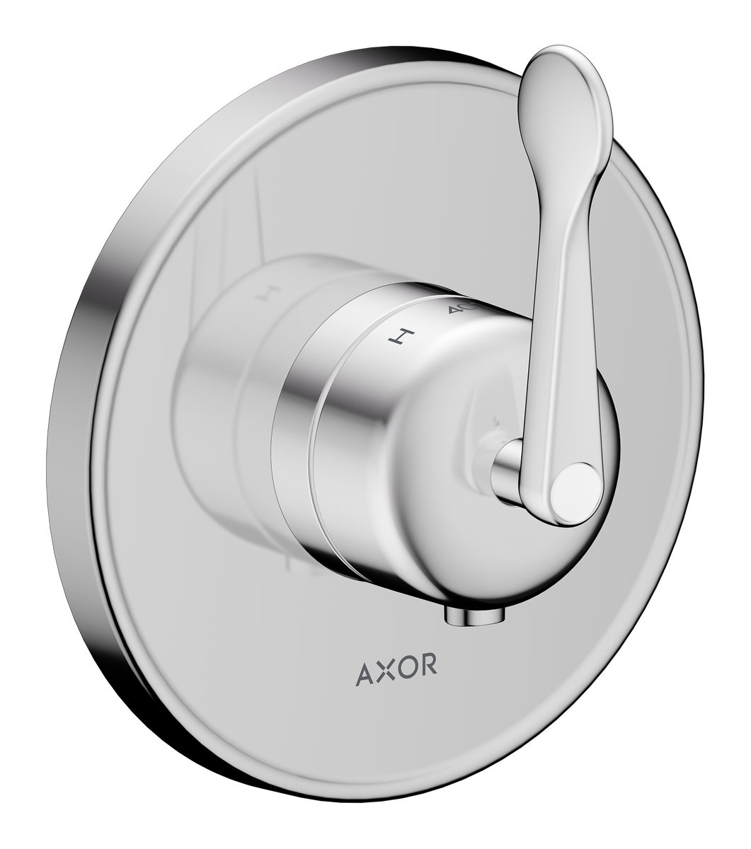 Thermostat for concealed installation with lever handle