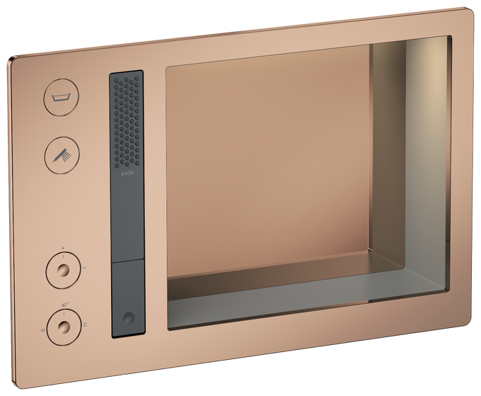 AXOR Incava Système de douche thermostatique encastré 600/390 2 fonctions, niche intégrée, avec éclairage — 35744300