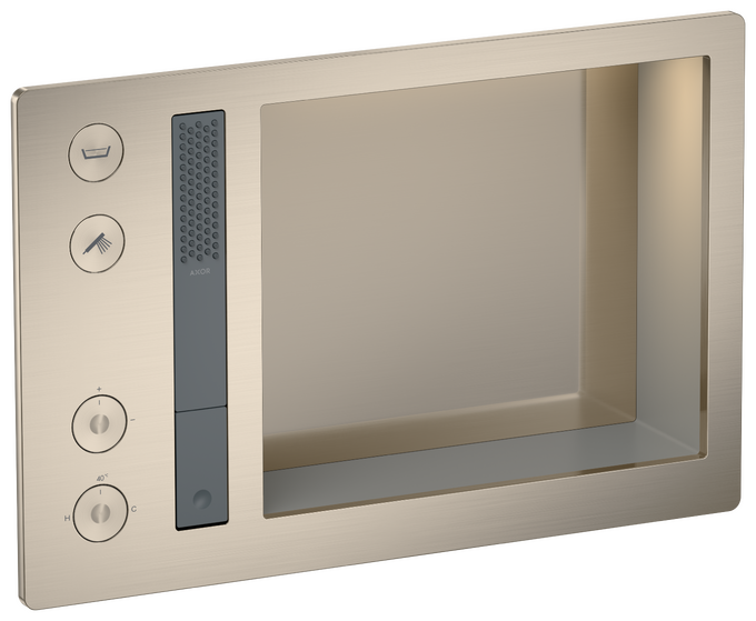 AXOR Incava Système de douche thermostatique encastré 600/390 2 fonctions, niche intégrée, avec éclairage — 35744820