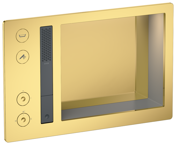 AXOR Incava Système de douche thermostatique encastré 600/390 2 fonctions, niche intégrée, avec éclairage — 35744990