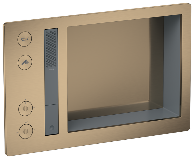 AXOR Incava Système de douche thermostatique encastré 600/390 3 fonctions, niche intégrée — 35754140