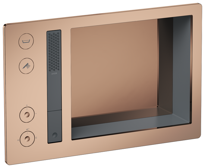 AXOR Incava Système de douche thermostatique encastré 600/390 3 fonctions, niche intégrée — 35754300