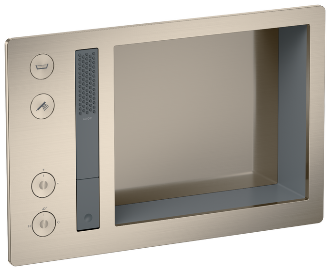 AXOR Incava Système de douche thermostatique encastré 600/390 3 fonctions, niche intégrée — 35754820