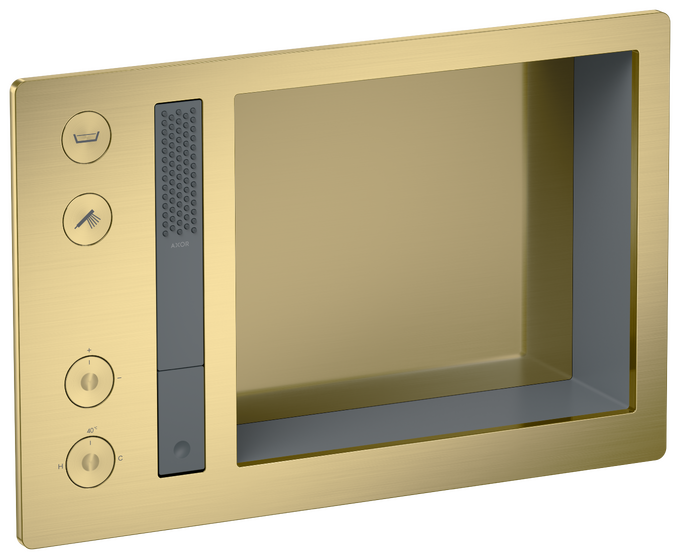 AXOR Incava Système de douche thermostatique encastré 600/390 3 fonctions, niche intégrée — 35754950