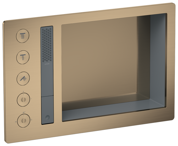AXOR Incava Système de douche thermostatique encastré 600/390 3 fonctions, niche intégrée — 35751140