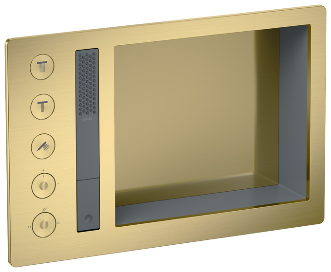 AXOR Incava Système de douche thermostatique encastré 600/390 3 fonctions, niche intégrée — 35751950